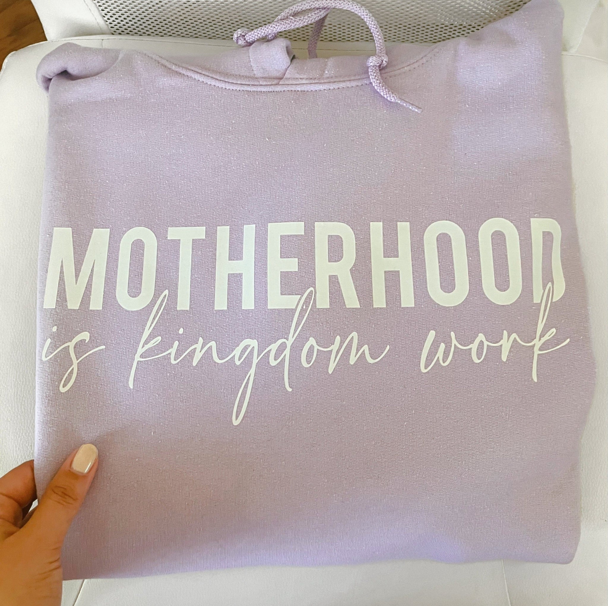 Motherhood is Kingdom work| hoodie - Apparel for God LLC