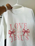 Love Like Jesus | Bow Sweatshirt - Apparel for God LLC