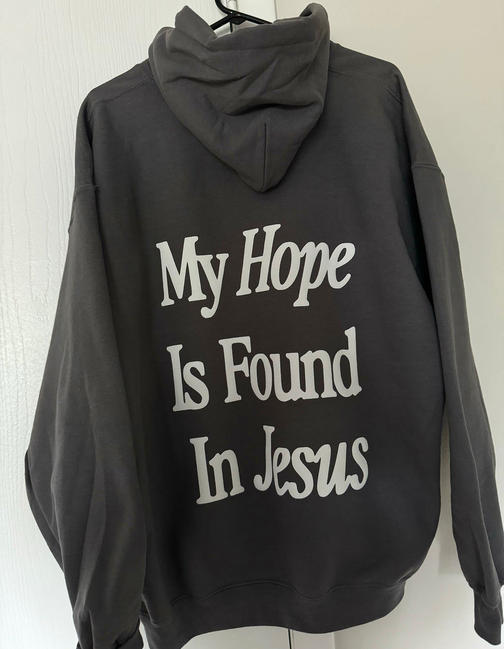 My Hope is in Jesus | Puff-Print Hoodie - Apparel for God LLC