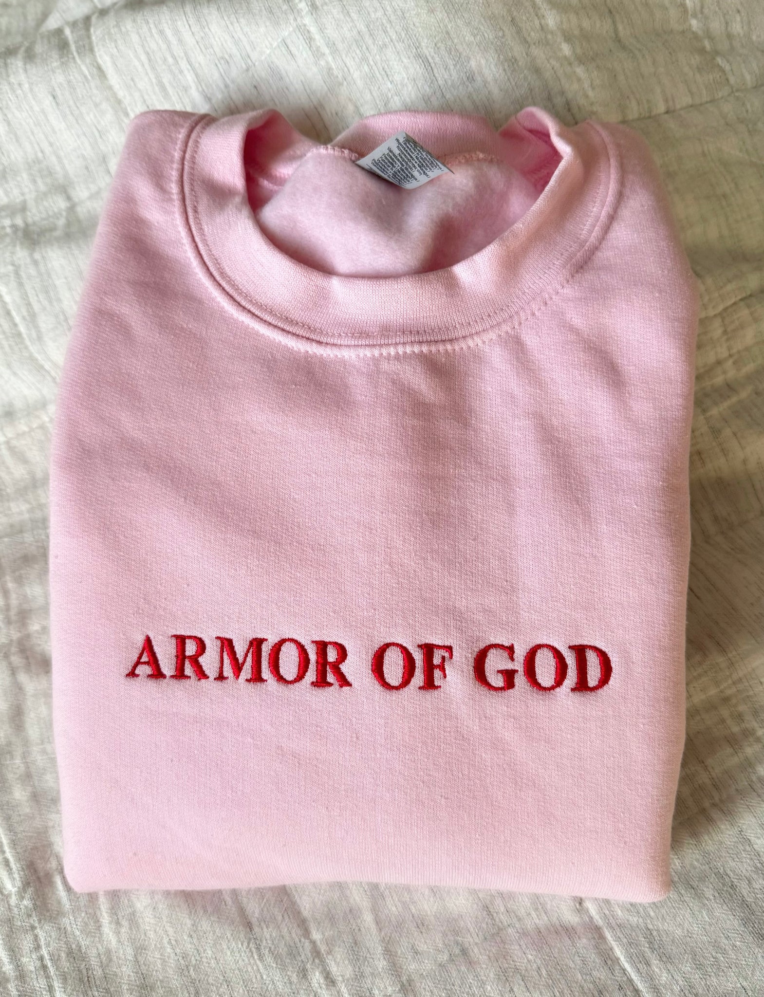 Armor of God | embroidered crewneck - Apparel for God LLC