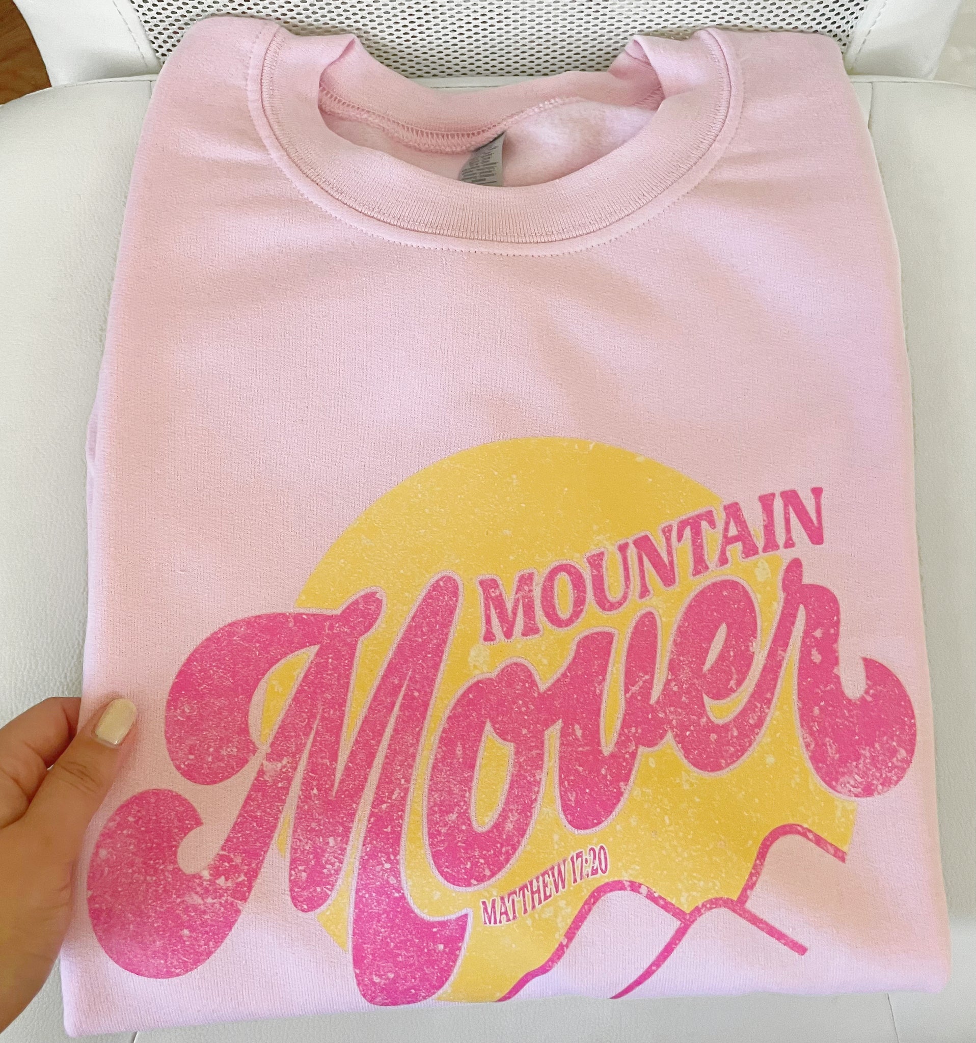 Mountain mover distressed | Crewneck - Apparel for God LLC