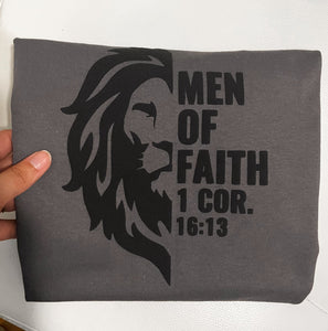 Men of faith | puff print T-shirt - Apparel for God LLC