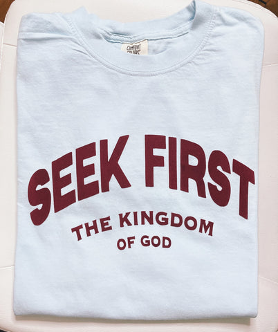 Seek first | comfort colors T-shirt - Apparel for God LLC