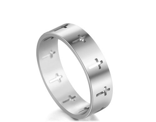 Stainless steel | cross ring - Apparel for God LLC