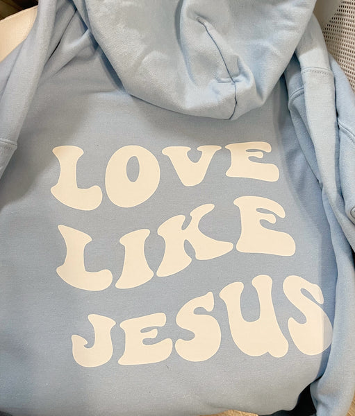Love Like Jesus  | Smiley Hoodie - Apparel for God LLC