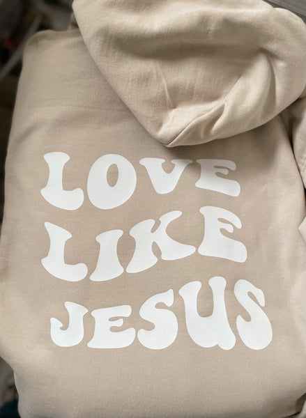 Love Like Jesus  | Smiley Hoodie - Apparel for God LLC